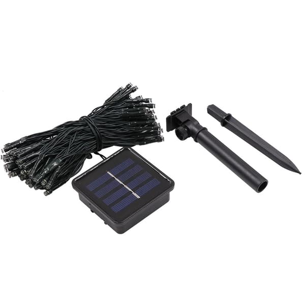 Koristevalosarja aurinkokenno valkoinen 100 LED 12 m IP44