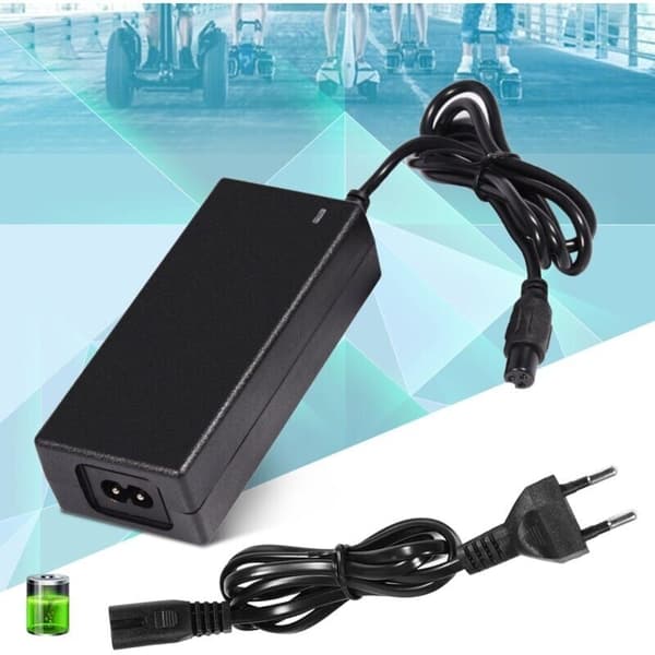 Litiumbatteri AC-adapter, sikker lader for elektrisk balansescooter med