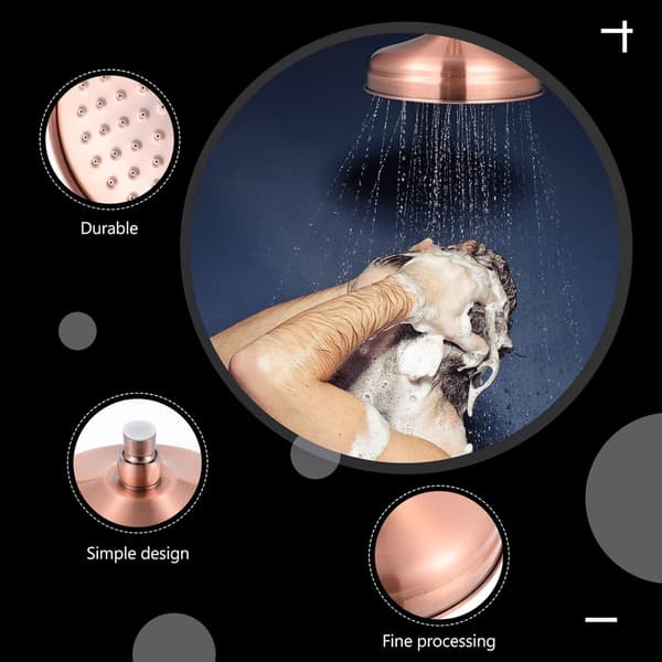 Kobber Bruseshower Loft Bruseshower Sediment Rund Bruseshower Sprinkler Badeværelse Bruseshower Rød