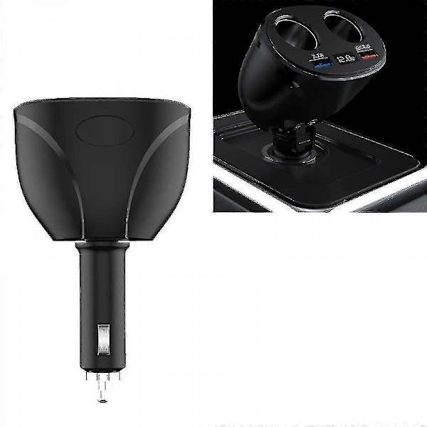 36W USB Billader, Superrask 6A Hurtiglading, Kompatibel med iPhone/Android