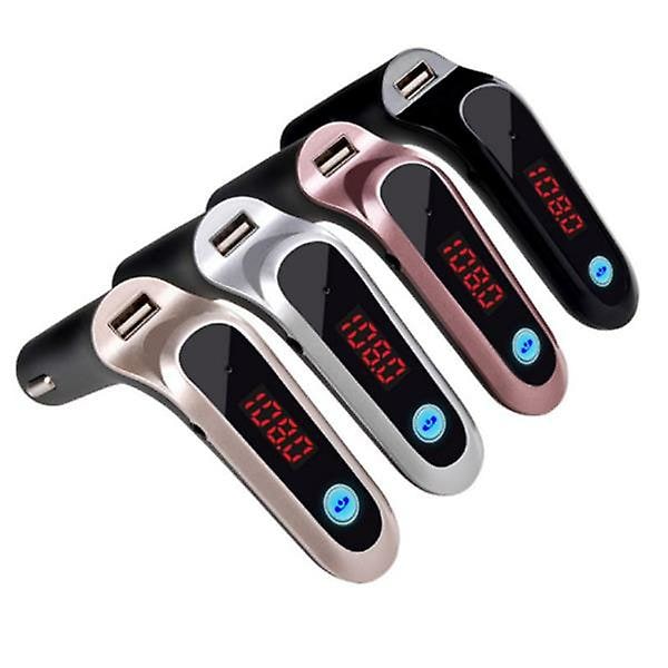 Bil Bluetooth Håndsfrit FM-sender Trådløs Bluetooth Bil MP3-afspiller Biloplader