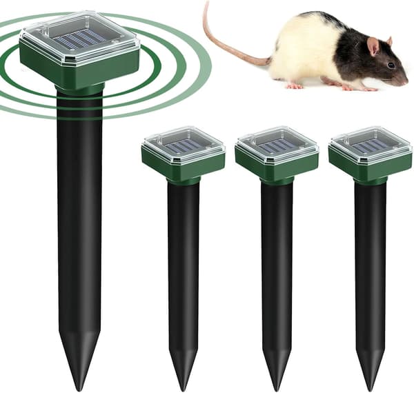 Solarbasert muldvarpsmiddel 4-pakning