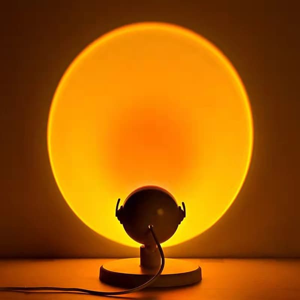 Auringonlaskuvalo, projektorivalo, LED-valo 360 astetta vihreä
