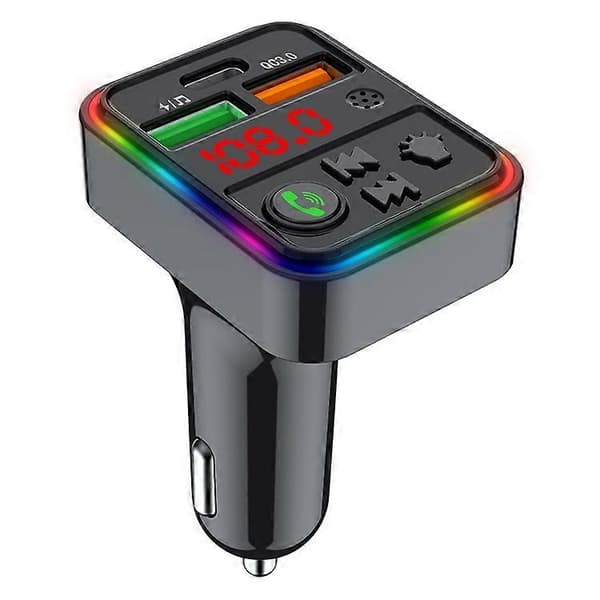 PDF18 PD 25W+QC3.0 Billader Bluetooth MP3-spiller Billaderadapter Støtter Håndfrie Anrop U-Disk Lossless Lydkvalitet