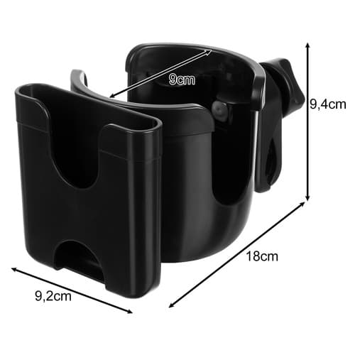 Koppholder og mobilholder for barnevogn