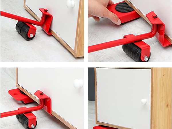 Furniture Lift 150 kg - Lifting Set with 4 Rollers