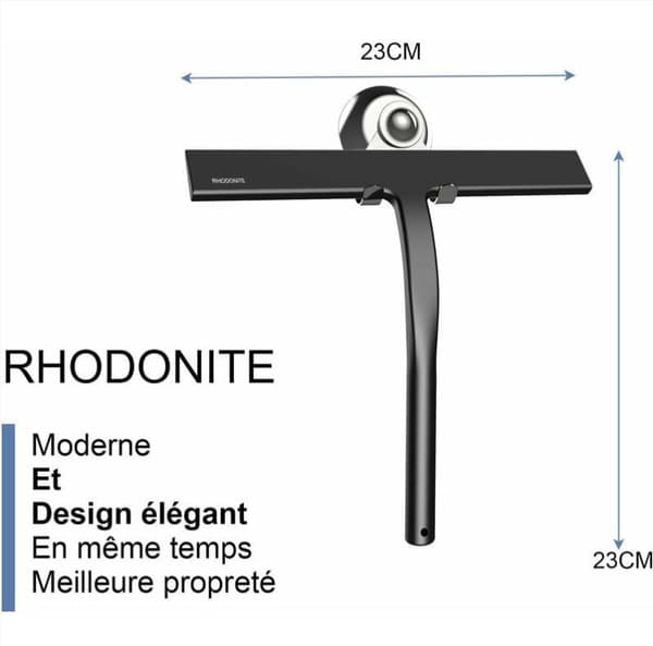 Dusjnal med sugekoppholder - 23 cm svart