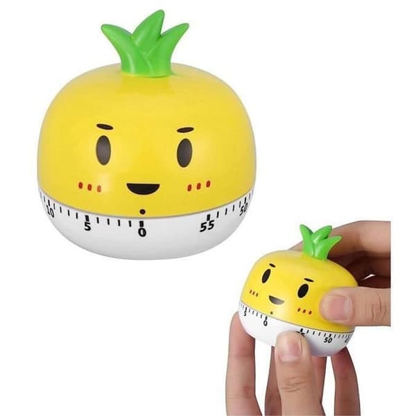 Kitchen timer, Fruit-shaped cooking timer, Manual mechanical timer, manually adjustable, for cooking, sports, gym