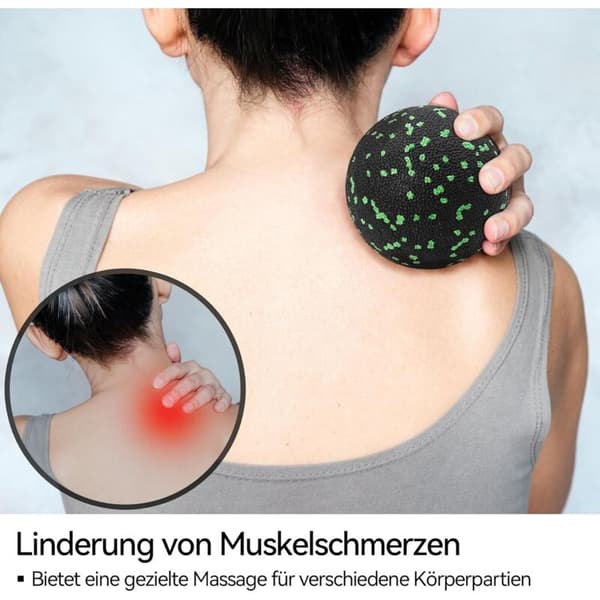 Sæt med 3 små massagebolde til bindevæv, nakke, ryg og rygsøjle