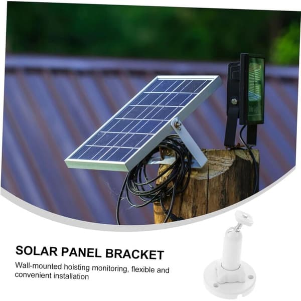 Solpanelstangstøtte, Solpanelbeslag, Solpanelmonteringsbeslag, Hvid Abdos