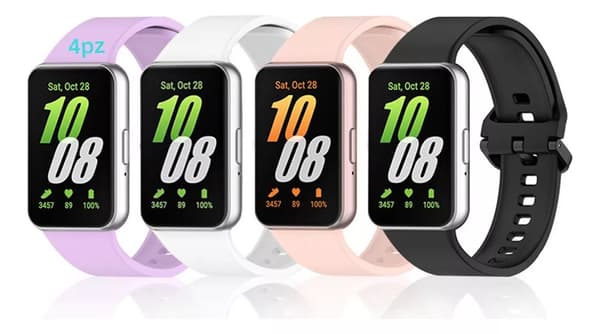 Soft Silicone Strap for Samsung Galaxy Fit 3, Adjustable Sports Bands, Sweat-Resistant Replacement Straps for Active Users, Water-Resistant
