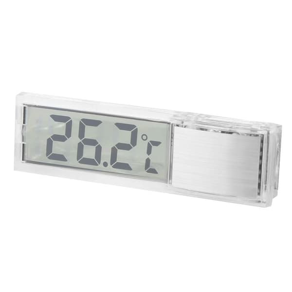 Transparent LCD 3D Digital Electronic Thermometer for Aquariums, Measures Saltwater Temperature