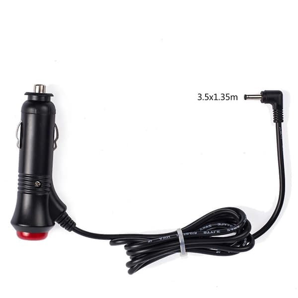 Fleksibel DC Biloplader DC Adapter Auto Strømforsyningsledning 90 Graders Stik