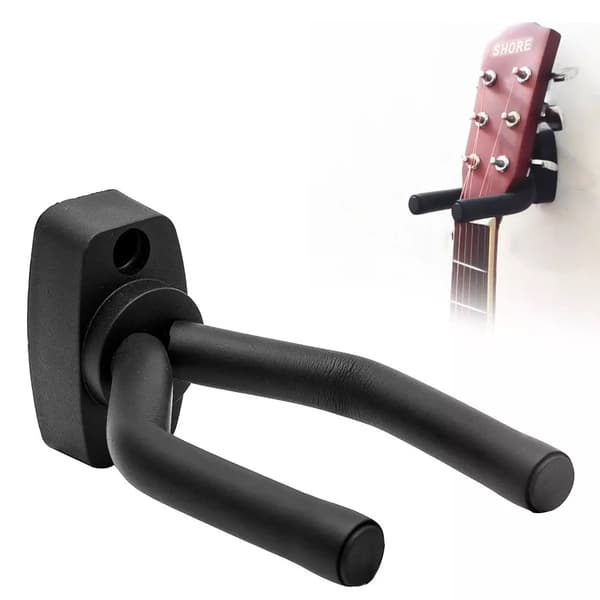 Universal gitarhenger Svart 2-pakning