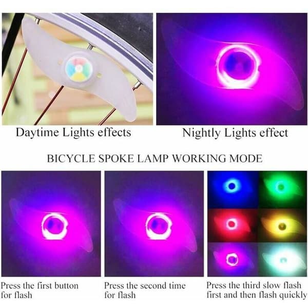 LED sykkelhjullys - Vanntett - 3 moduser - Høy lysstyrke - Energibesparende
