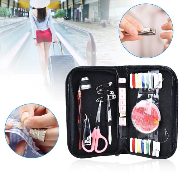 Portable Sewing Machine Needles Kit Box Thread Sewing Embroidery Kit Home Organizer