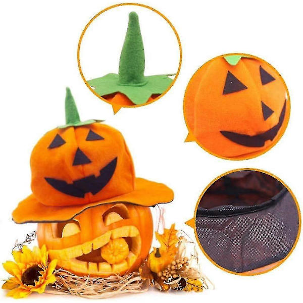 Halloween Pumpa Hatt Jack-o'-lantern Hatt Halloween Hatt