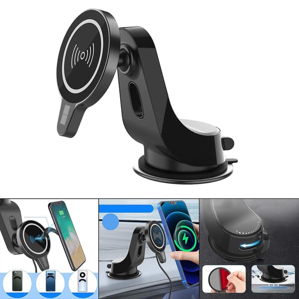15W Magnetisk Trådløs Billaderholder for iPhone 12-serien