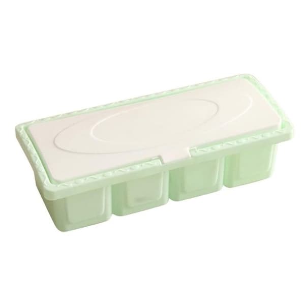 Krydderoppbevaringssett - GIGICIAL - ABS-plast - 4 rom - Grønn