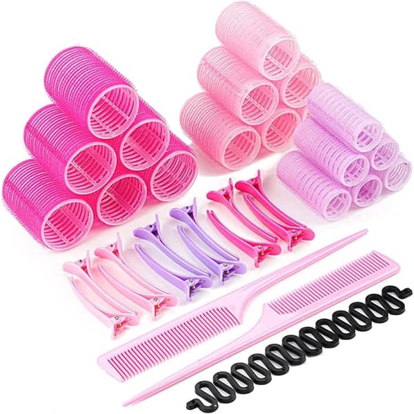 Hair Rollers with Accessories / Curl Hair without Heat - 33-piece