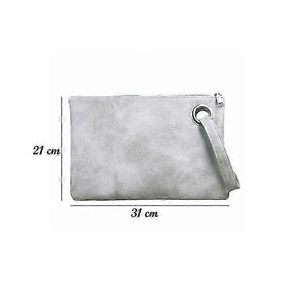 25-26 Dame PU-læder clutch taske - Aftenhåndtaske til kvinder Sort