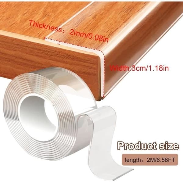 Baby Edge Protection, Extra Strong Self-Adhesive Corner and Edge Protector, Nano Transparent, Trace-Free