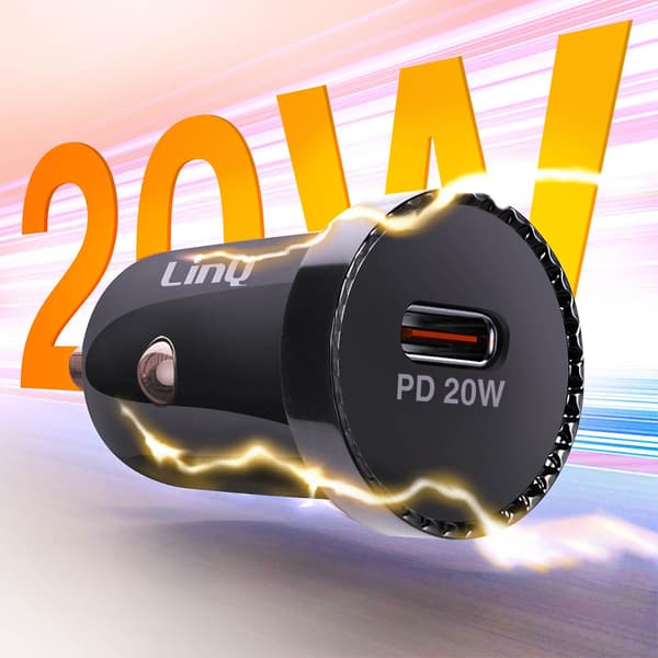 USB C 20W Power Delivery Billader, Kompakt, LinQ, Hvit