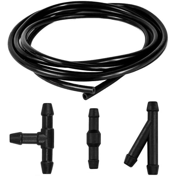 3m Windshield Wiper Hose Kit, Windshield Washer Fluid Hose, Flexible Hose, Windshield Wiper Nozzle Mist Sprayer Hose, with 9 Pieces Nozzle Connectors