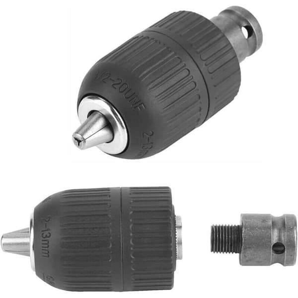 2-13 mm självspännande chuck, 1/2-20UNF snabbkopplingschuck med SDS Plus-adapter, borrtillbehör