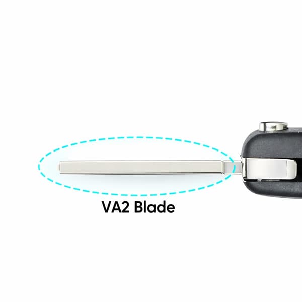 Key shell compatible with Citroen and Peugeot CE0523 VA2 - 3 buttons
