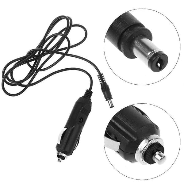 12V Biloplader Auto Strømforsyningskabel til DC5.5mm x2.1mm Cigarettænder