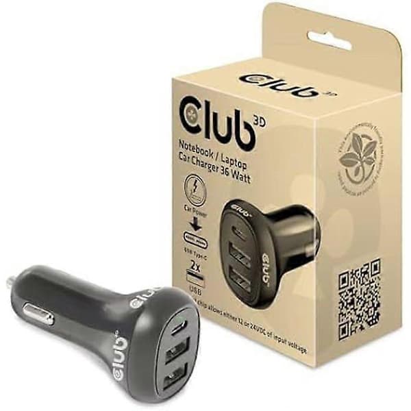 Laptop Biloplader - Club3D CAC-1921 - 12V - USB Type-C