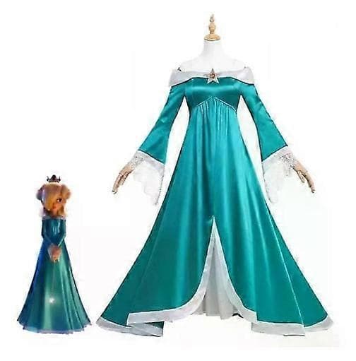 Prinsesse Rosalina cosplay-kostume (uden tilbehør) Mario-tema børnekostume egnet til 150 cm børn - perfekt gave