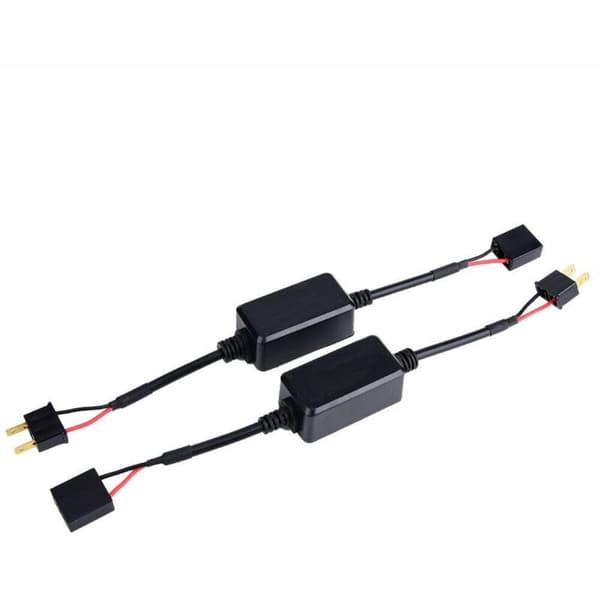 LED Forlygte Dekoder. 2 Stykker Bil LED Forlygte Dekoder Radio Audio Anti-interferens Fejlannullerende Filter til H7