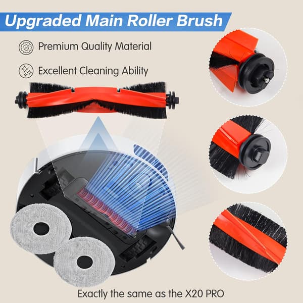 Robot Vacuum Cleaner Accessory Kit for Xiaomi X20 Pro/X20 Max