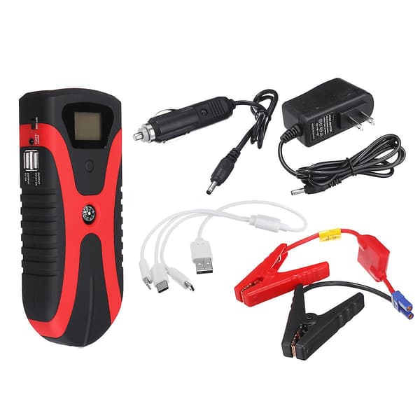 99900Mah Bærbar Multifunksjonell Bil Jump Starter Nødlys Batterilader