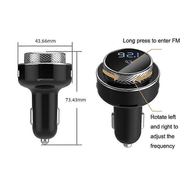 GC-16 Bil Bluetooth FM-sender Hurtiglading Billader GC-16