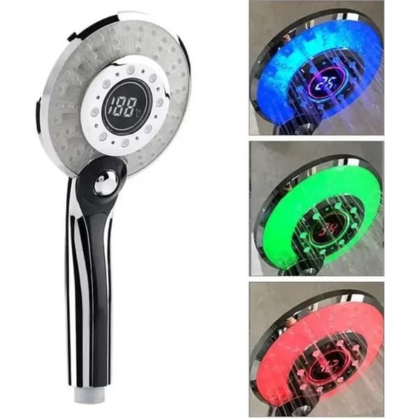 LED bruserhoved - 3 farver (LED) - Temperatursensor - Batteri- og ledningsfri