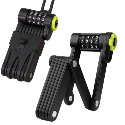 Bike Lock with Code Lock in Steel - Foldable