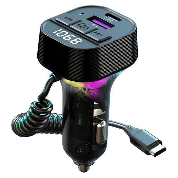 C53 Hurtiglader for bil, Bluetooth-mottaker, FM-sender, MP3-spiller