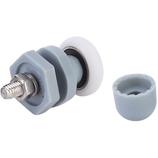 8 stk. holdbare plastbrusedørsruller, glideskinneleje, badeværelsesglasreservedele (20 mm)