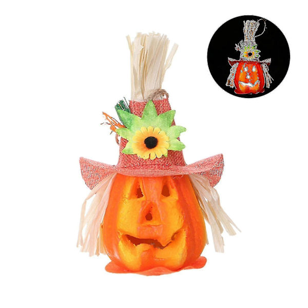 Dekorative skumgræskarlys til Halloween