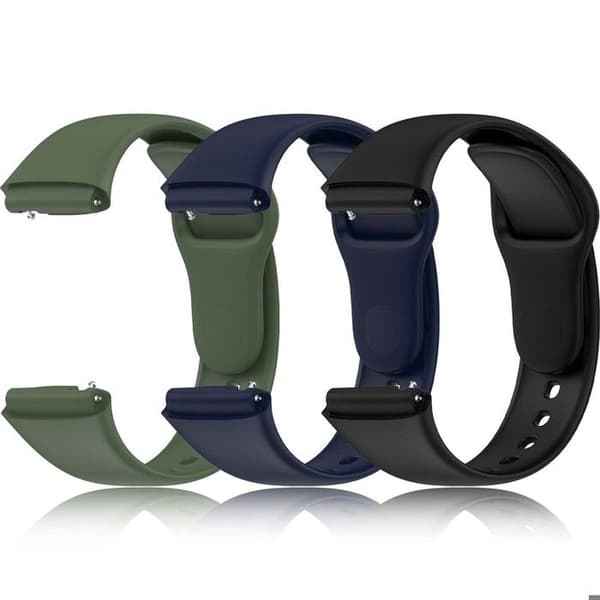 Udskiftningsrem - REDMI WATCH 3 ACTIVE - 3-pak farver - Åndbart porøst materiale - Quick-release stift