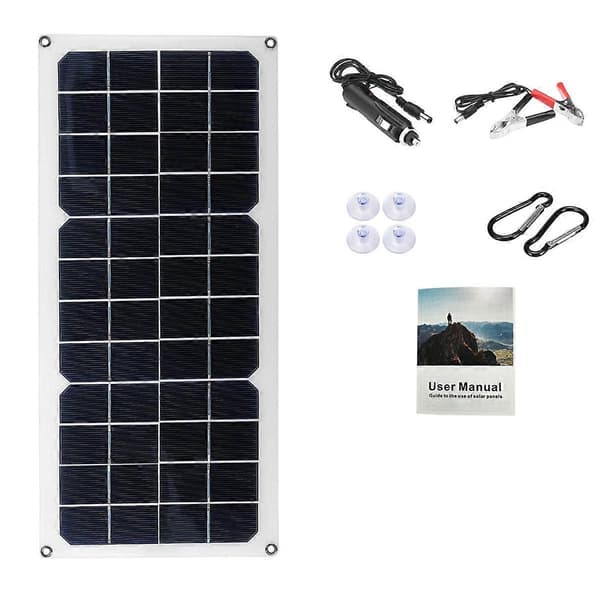 Bil Van Båd Campingvogn Vedligeholdelses Batterioplader Solcellepanel