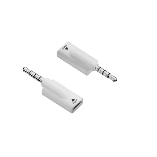3,5 mm til USB-C hunlydadapter (2-pak) med DAC 16bit/48KHz, hvid
