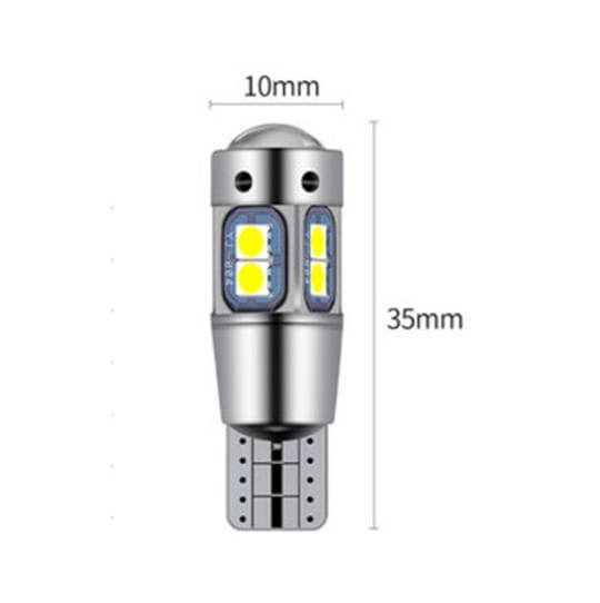 Bil LED-lys bredde lys T10-3030-10 lysbælte 1 par