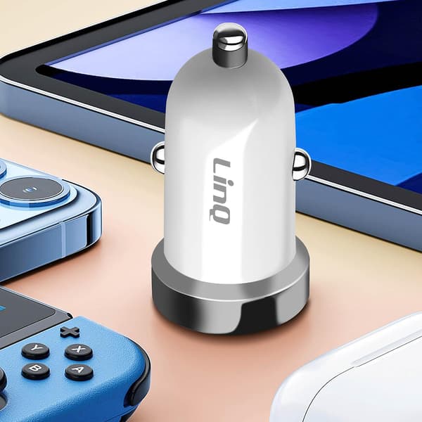 USB C 20W Power Delivery Billader, Kompakt, LinQ, Hvit