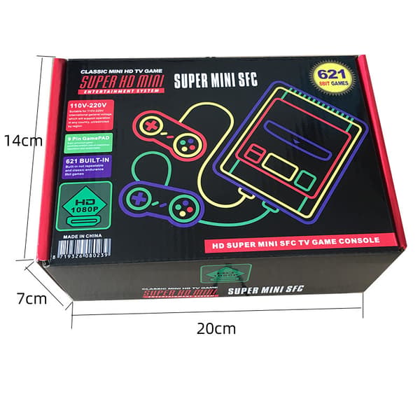 2025 Mini spelkonsol med 621 inbyggda klassiska spel.
