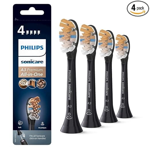Philips Sonicare Original A3 Premium Alt-i-ett Erstatningsbørstehode for elektrisk tannbørste black