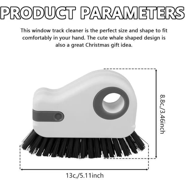 Window Groove Brushes with Stiff Bristles for Sliding Door Tracks, Window Frame Grooves